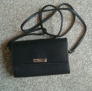 Chaps black wristlet/purse